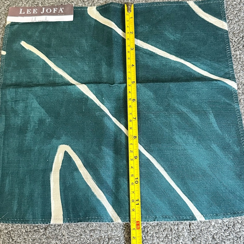 Lee Jofa Fabric Sample Remnant Graffito Teal Pearl 12” Kelly Wearstler Crafts - Picture 3 of 12